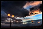 lampione al tramonto lampione al tramonto