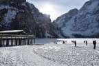 Lago di Braies innevato Lago di Braies innevato