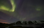 Aurora a Kleifarvatn (tempesta geomagnetica di livello 6)