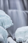 Waterfall in winter