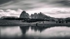 Alpe di Siusi in Bianco Nero