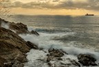 Tramonto.Calafuria..molto agitato..