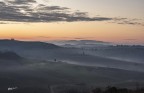 All'alba tra le colline toscane.. All'alba tra le colline toscane..