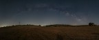 Il luogo di ripresa � di quelli buoni, e per buono intendo parecchio buio, tra i paesini Solarino e Cassaro dell'entroterra siracusano.
L'immagine � una panoramica di 10 scatti verticali, che in realt� sono 20, poich� 10 per il cielo con astro inseguitore e 10 per la parte del terreno senza astro inseguitore. Elaborazione del cielo con software PixInsight che uso per le mie foto del deep sky e poi Photoshop CC 2020 per il merge e l'unione tra cielo e terreno.

Spero sia di vostro gradimento