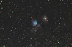 Nota anche come NGC 2068 � una nebulosa diffusa visibile nella costellazione di Orione. E' la nebulosa a riflessione pi� brillante del cielo; fa parte di un gruppo di nebulose che comprende NGC 2064, NGC 2067 e NGC 2071, lontano 1.600 anni luce dalla Terra. Le due stelle che illuminano la nube di polvere in M78 sono catalogate come HD 38563A e HD 38563B e sono di magnitudine 10; l'estensione reale della nebulosa � pari a circa 4 anni luce.
(fonte Wikipedia)