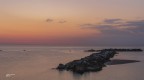 Scogliera all'alba.. Pesaro. Scogliera all'alba.. Pesaro.