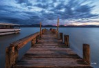 Sul pontile all'ora Blu.. Lago Puccini. Sul pontile all'ora Blu.. Lago Puccini.