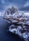 Hamn�y, Isole Lofoten (Norvegia).
Gennaio 2023.
