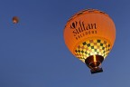 Le due mongolfiere accese Le due mongolfiere accese