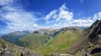 Veduta dal Passo dei Contrabbandieri 2681 m/slm. Sopra il Passo del Tonale. 
Unione di 6 scatti in verticale.
Commenti e critiche sempre ben accetti
