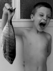 gioele e il pesce gioele e il pesce